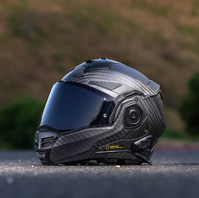 LS2 Advant X Carbon Helmet with Cardo 4X Bluetooth | XtremeHelmets.com