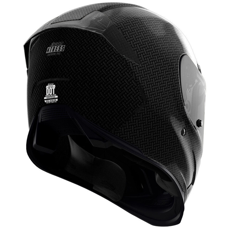 icon airframe black helmet ICON Airframe Pro Carbon 4Tress Helmet