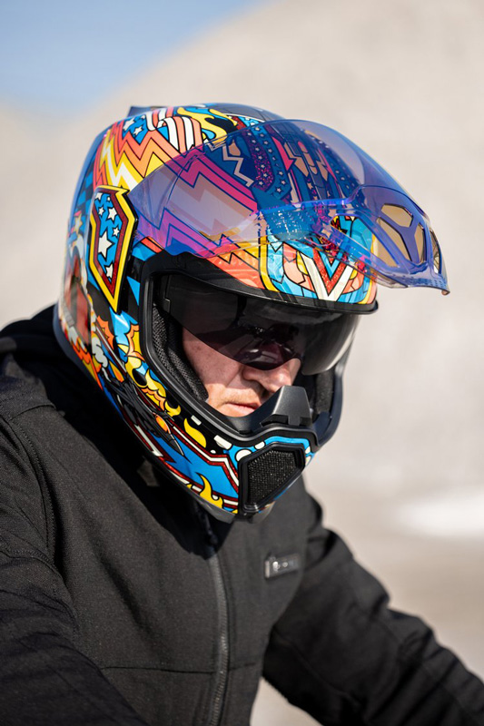 icon airflite full face fighter pilot style helmet ICON Airflite Flyboy Helmet