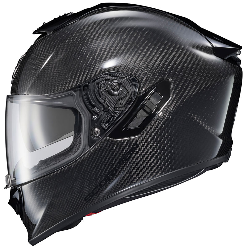 scorpion crystal helmet EXO XT9000 Carbon Full-Face | Matte Black and an easy Scorpion EXO ST1400 Evo Carbon
