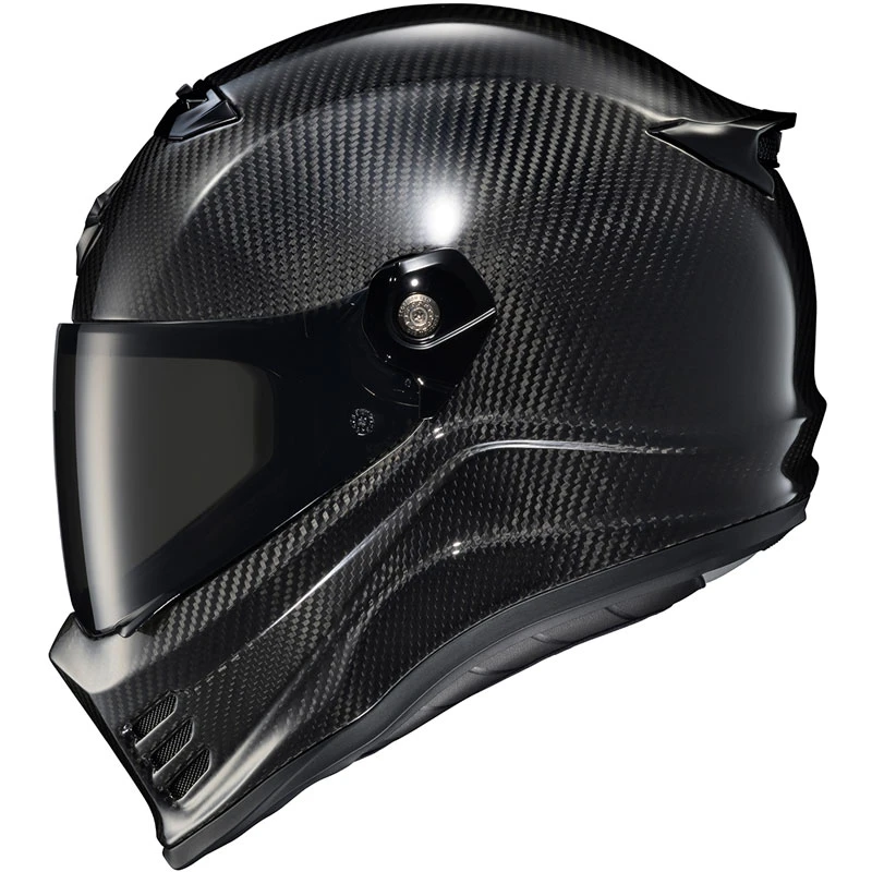 carbon fiber kevlar motorcycle helmets Genuine Street Bike Full Face Helmet Black, 3.2lb only: HG335C-Fiber Clear Shield / XS (20.9/21.3 Inch ) crafted using the latest Fibreglass Carbon Fiber Forged Motorcycle Helmet