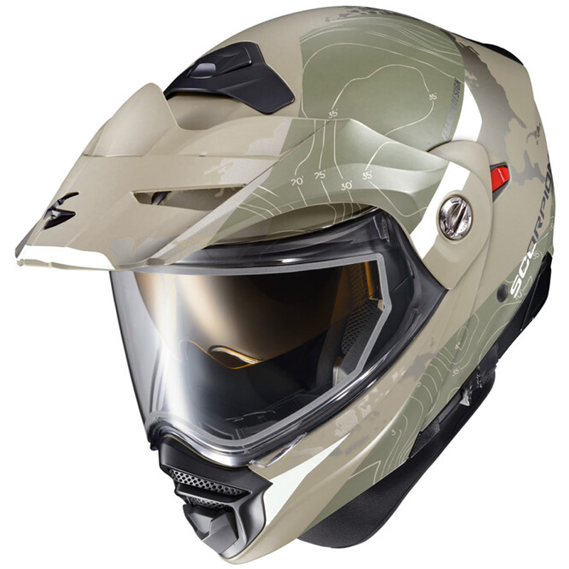 Scorpion EXO-AT960 Topographic Snow Helmet Dual Shield