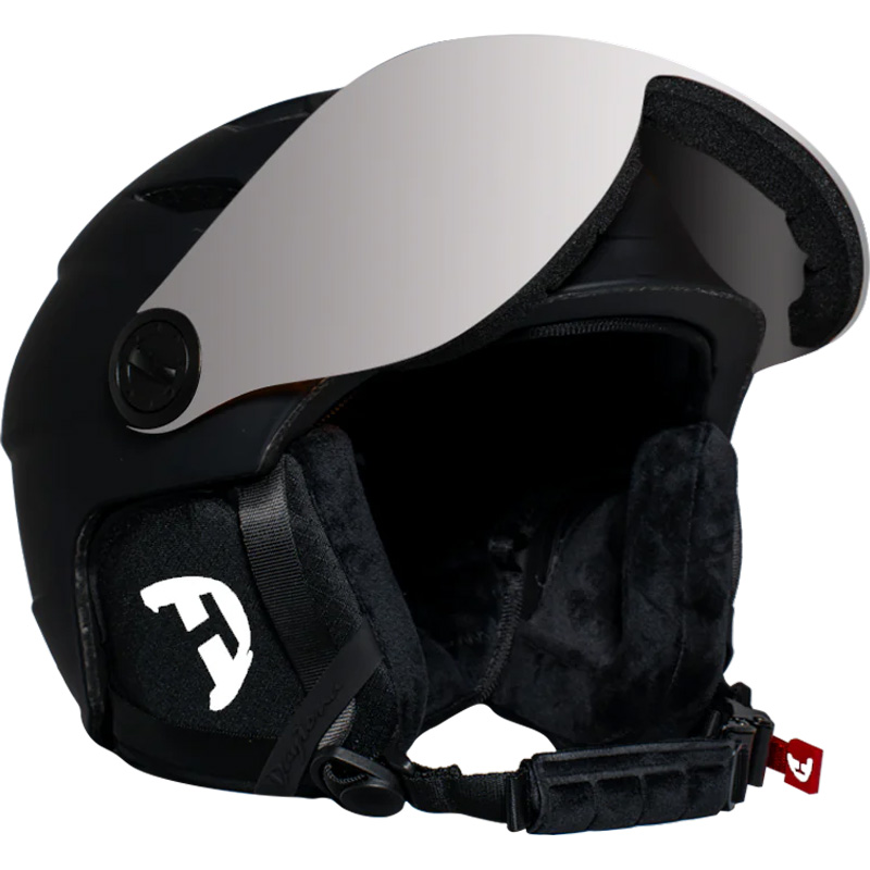carver motorcycle helmets Shield- Blue  Brock Black Customs A cloth drawstring bag is included. Full face motorcycle helmet Nox