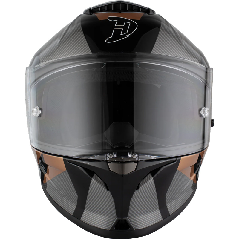 VIPER RS-55 Cyclone Full Face Motorcycle Helmet - ACU Gold & ECE 22.06 Approved - Gloss Graphic Design
