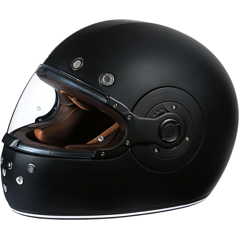 Daytona Retro Dull Black Accents Helmet | XtremeHelmets.com