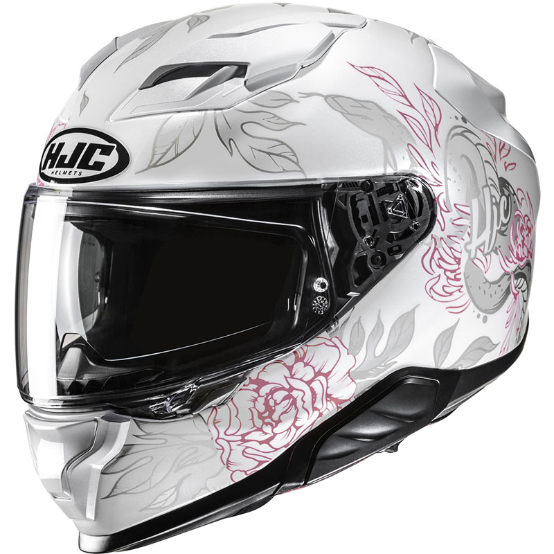 HJC フルフェイスヘルメット 花柄 ホワイト HJC F71 Eliz Helmet | XtremeHelmets.com