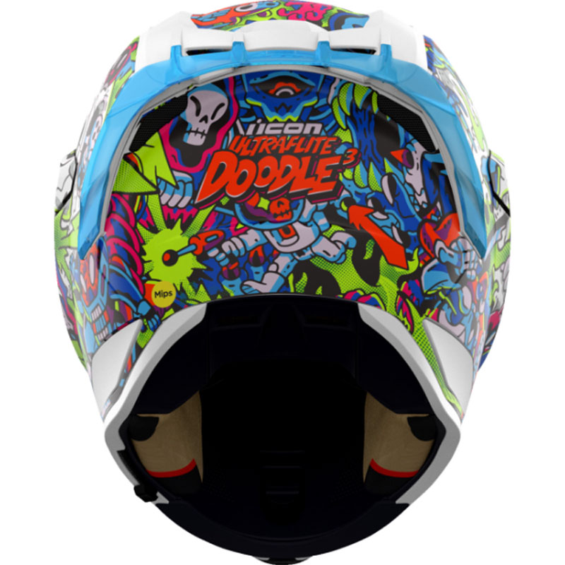 ICON Ultraflite MIPS Doodle 3 Helmet | XtremeHelmets.com