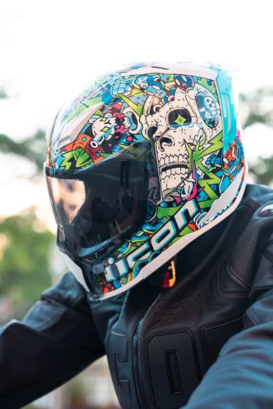 ICON Ultraflite MIPS Doodle 3 Helmet | XtremeHelmets.com