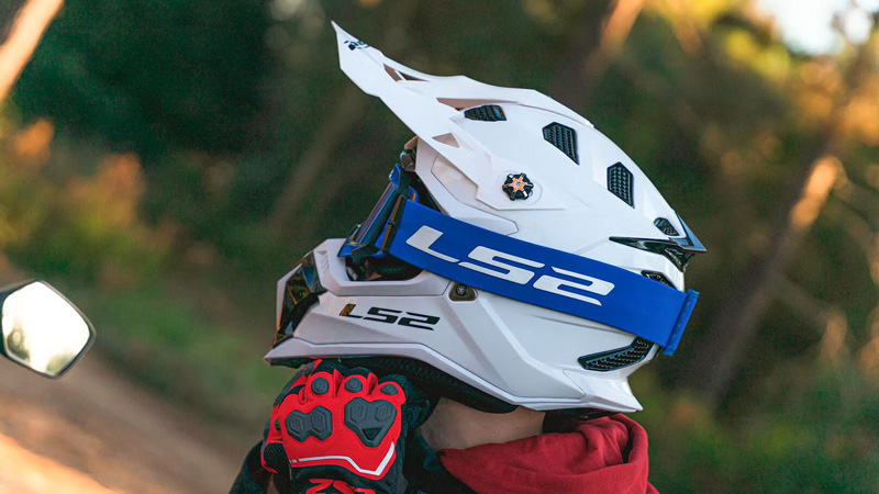casco ls2 helmets motocross Gate Youth Wash Helmet Gloss Red/Blue/Purple / Large Made from Kinetic Polymer Alloy (KPA) LS2 Advant X Carbon Halo