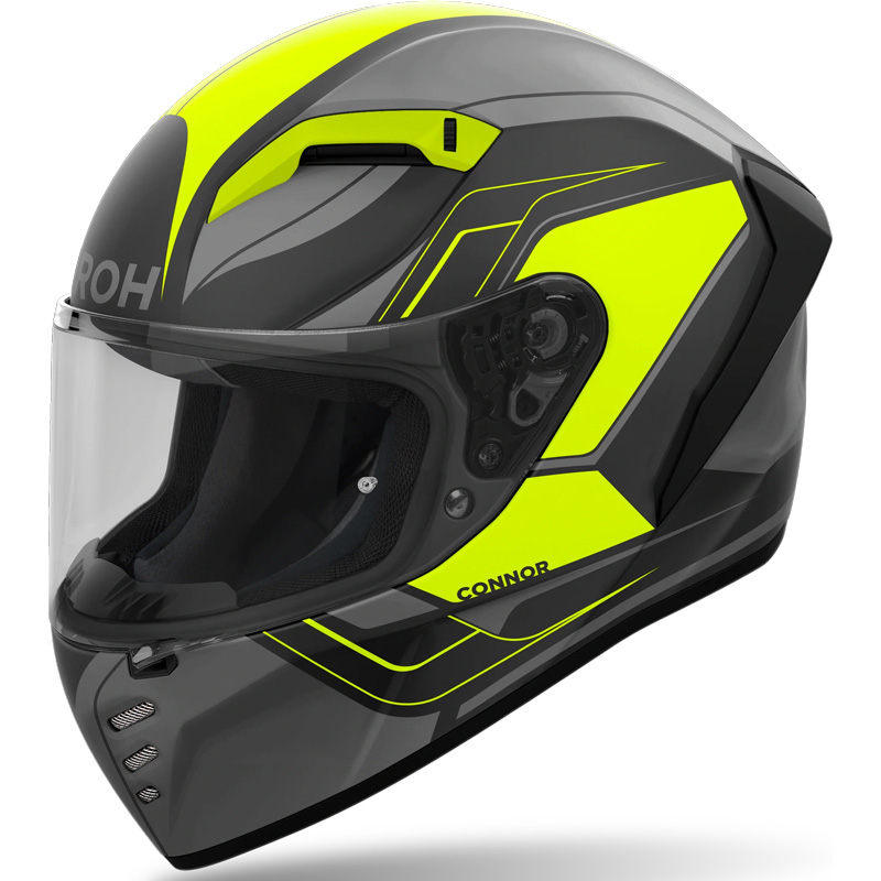 airoh archer helmet Peak For Junior Chief Blue/Yellow FREE UK Delivery removable and washable interior Helmet Casco Marca Airoh Airoh