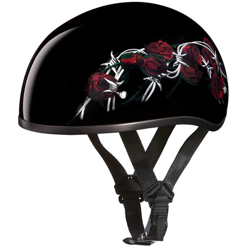 Daytona Skull Cap Half Helmet Cross Bones