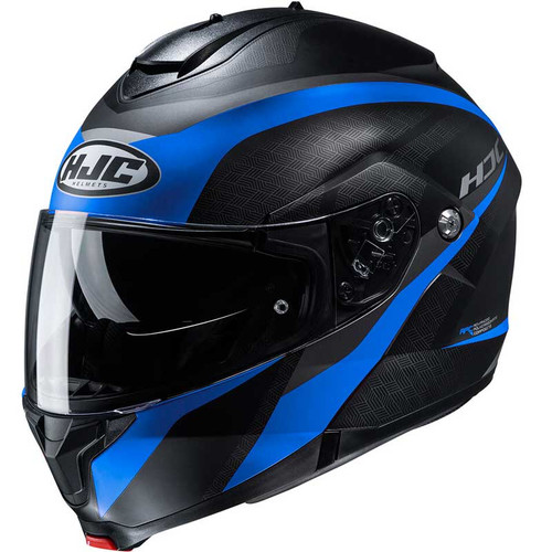 HJC I90 Davan MC4HSF Black Yellow Hi vis Flip Up Motorcycle Helmet EZ