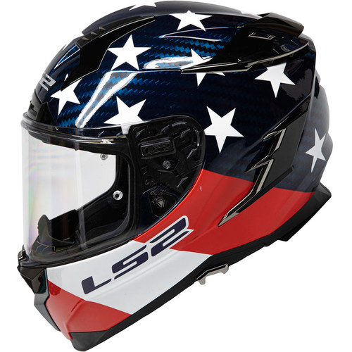 LS2 Challenger Carbon Americarbon Helmet | XtremeHelmets.com