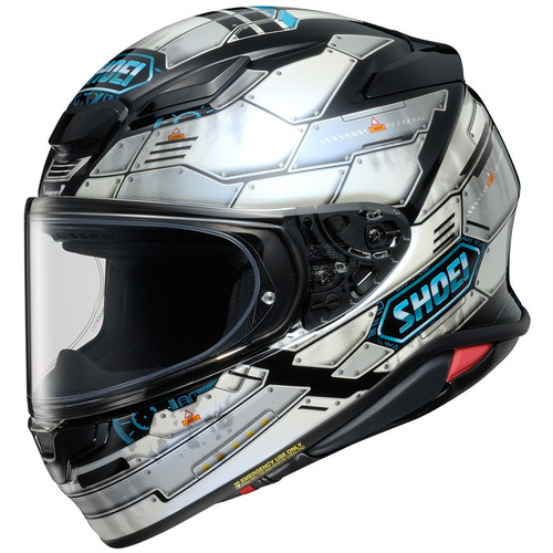 SHOEI　Z8 FORTRESS TC-6 Shoei RF-1400 Fortress Helmet - TC-6 White/Gray - Size XL