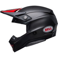 Bell Moto-10 Spherical Satin Helmet Gloss Red/Black Left