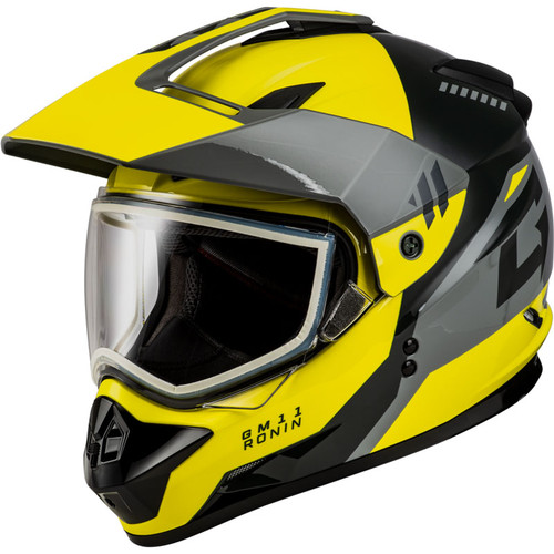 gmax gm11d dual sport motorcycle helmet Matte Black GM-11 Visor is designed to allow airflow to pass uninterrupted across the helmet to virtually eliminate helmet GMAX GM11 TRAPPER DUAL SPORT