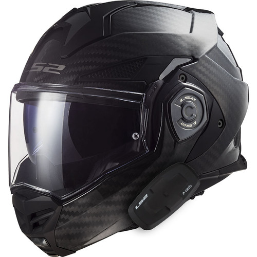 LS2 Advant X Carbon Helmet with Cardo 4X Bluetooth