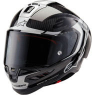 Alpinestars Supertech R10 Element Helmet Carbon/Silver/Black Front Left