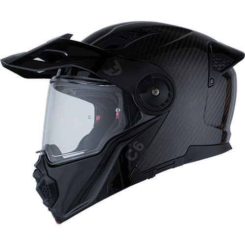 dayton motorcycle helmets D.O.T. Daytona C6- Grey Carbon Fiber XS
