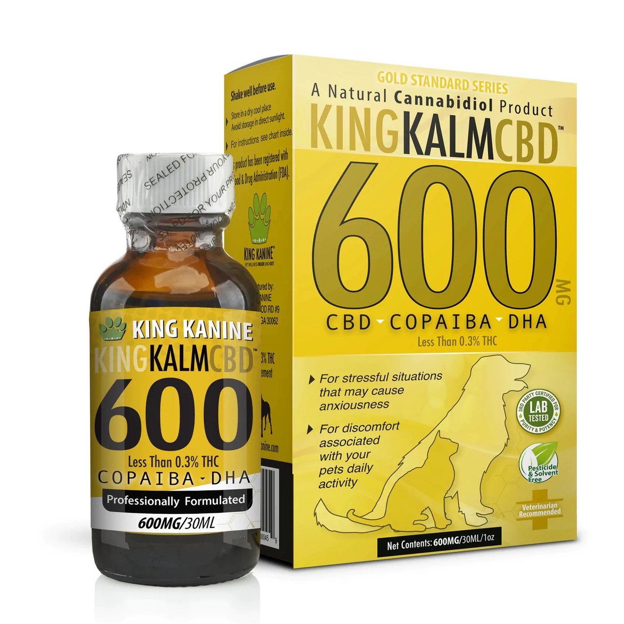 KING KANINE : CBD Oil for Pets | 600MG