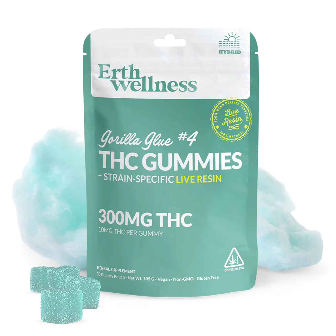 gorilla glue hybrid gummies