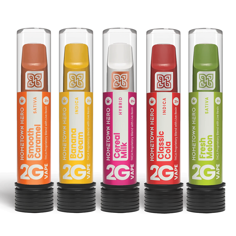 HOMETOWN HERO : THCA Live Resin Disposable Vape | 2G