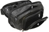 Garrison Grip Small 4 Pocket Black Leather Fanny Pack with Locking Pistol Compartment For Small Pistols. Lock Included.