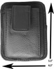 Premium Leather Unisex OWB CCW Flip Phone Belt Pack For Small Pistols