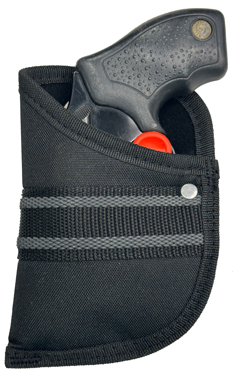Garrison Grip Custom Fit Woven Poly Pocket Holster  With Red (S16) Trigger Stop Included Fits Taurus Small Frame 2" Barrel 38 Special, 380,  22 Long Rifle, 22 Magnum, 357 Magnum, 9mm, 32 Caliber Revolver (W3)