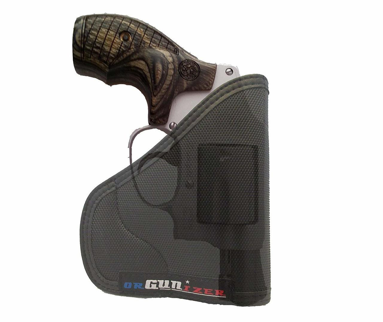 Garrison Grip Custom Fit Leather-Trimmed Pocket Holster Concealed Carry Comfort, Smith & Wesson Sm J Frame, Bodyguard