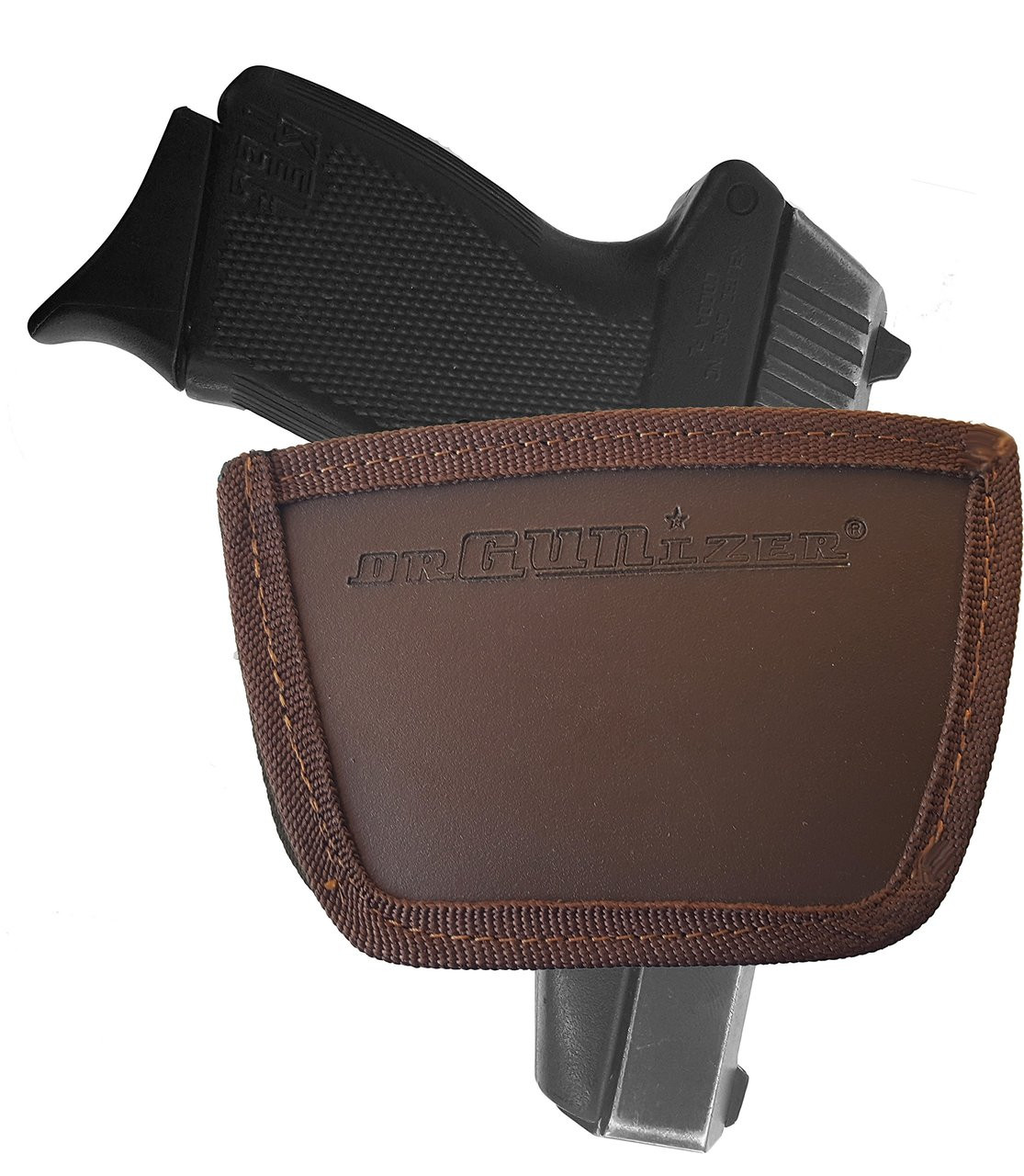 Garrison Grip Leather Inside and Outside Waistband Easy Slide Holster Fits Kel-Tec P11 Brown