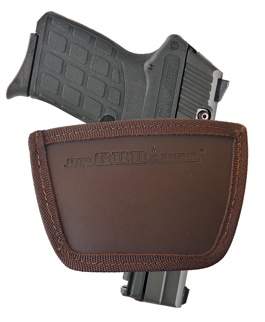 Garrison Grip Leather Inside and Outside Waistband Easy Slide Holster Fits Kel-Tec PF9 Brown