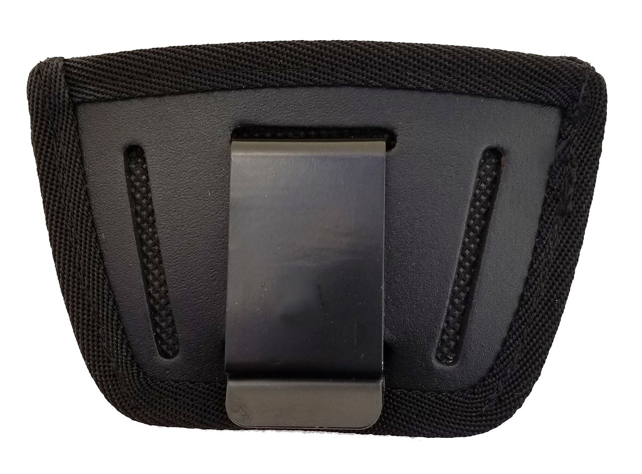 Garrison Grip Leather Inside and Outside Waistband Easy Slide Holster Fits SCCY All Models (Black)