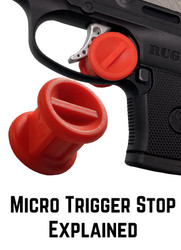 Garrison Grip Patented Adjustable Micro Trigger Stops Fits a variety of guns. Be Safe Not Sorry.