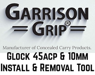 Introducing The Garrison Grip Patent Pending Base Plate and Grip Extension Easy Removal and Installation System for GLOCK 45ACP and 10MM Magazines 