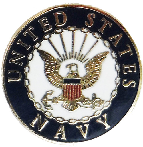 Garrison Grip 1911 Colt A1 Full Size and Clones (Grips Only) with US Navy Colored Medallion Set in Double Diamond Ebony Black Colored ABS 