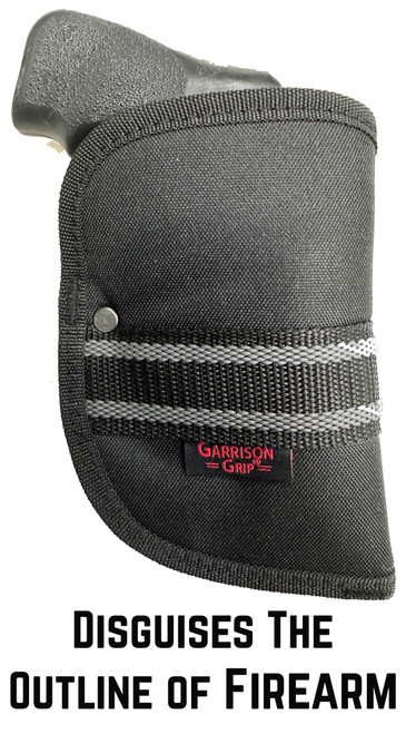 Garrison Grip Custom Fit Woven Pocket Holster With Red (S20) Trigger Stop Included Fits  Ruger LCR 2" Barrel, 22 Magnum,  38 Special, 357 Magnum, 327 federal Magnum, 9MM,  Revolver (W3)