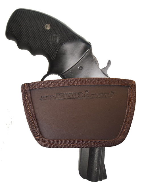 Garrison Grip Leather Inside and Outside Waistband Easy Slide Holster Fits Charter Arms Revolver (SLH) Brown