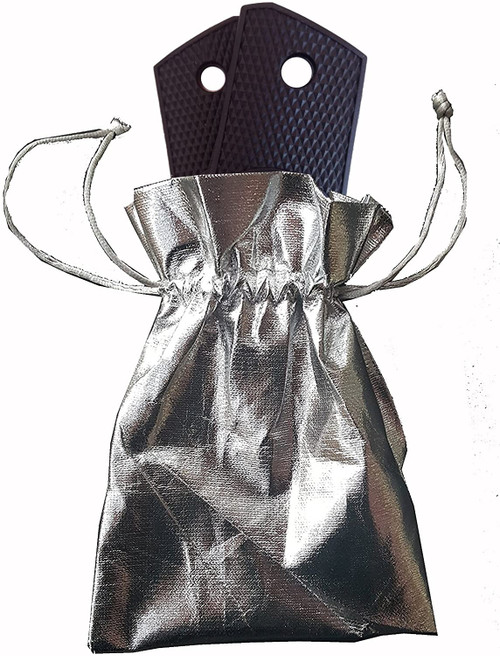  Garrison Grip 1911 Colt A1 Full Size and Clones (Grips Only) with US Navy Pewter Medallion Set in Double Diamond Ebony Black Colored ABS 