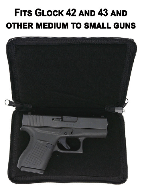 Garrison Grip Locking Semi Hard Shell Good Book Style Gun Case for Subcompact Guns. 3 Digit Lock Included (GTS-B)