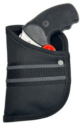 Garrison Grip Custom Fit Woven Pocket Holster With Red (S18) Trigger Stop Included Fits  Charter Arms Bulldog Pug 2" Barrel, 22,  38 Special, 357 Magnum, .44 Cal  Revolver (W3)