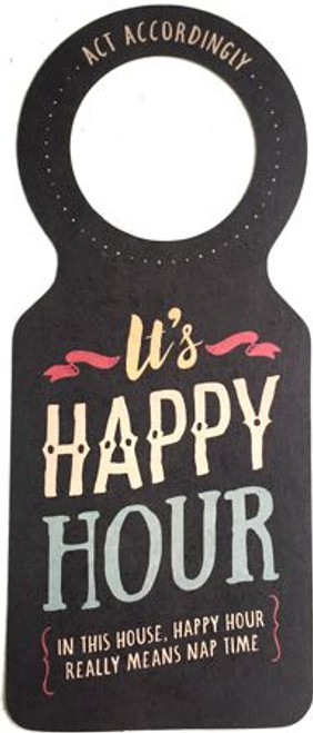 It's Happy Hour Doorknob Hanger It's Happy Hour Doorknob Hanger