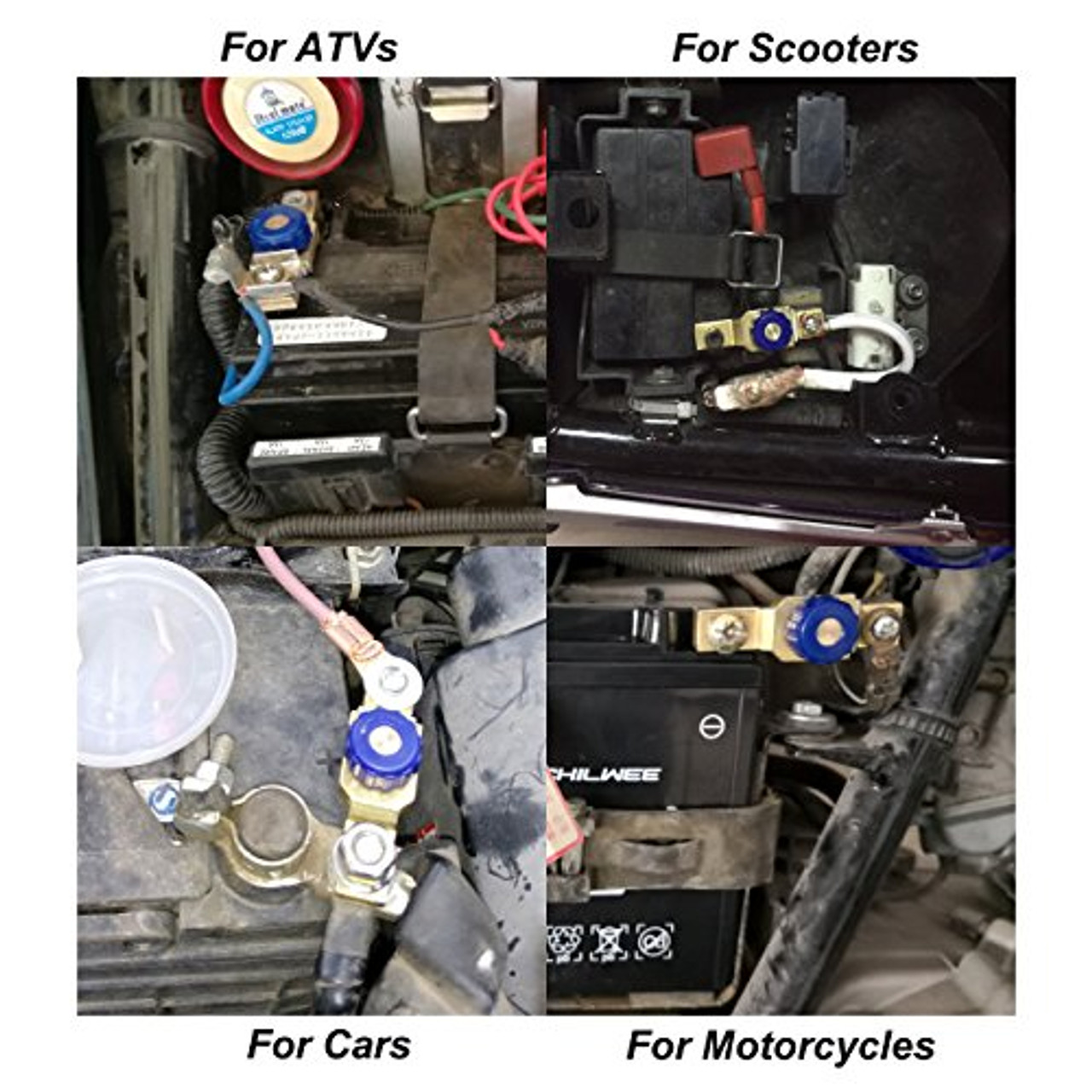 Acbungji Batterie-Trennschalter, abgeschnitten, 6 V, 12 V, Motorrad-Batteriesparer  – Oceanbargains
