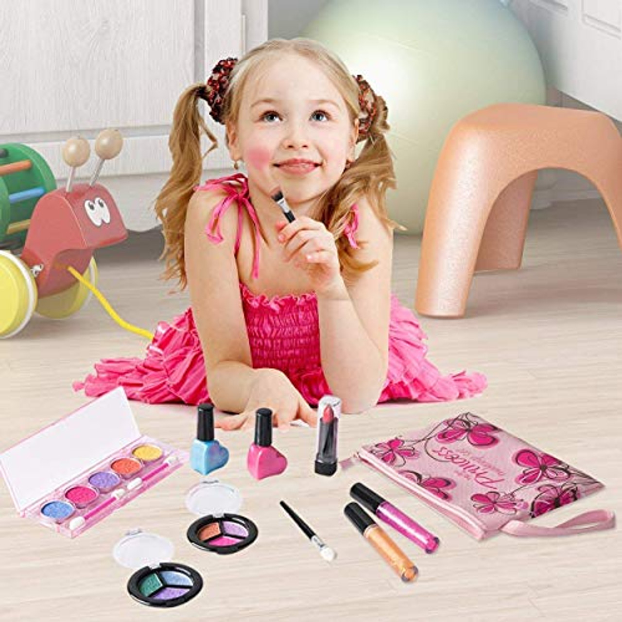 Playkidz echtes waschbares Spiel-Make-up-Set für Prinzessinnen