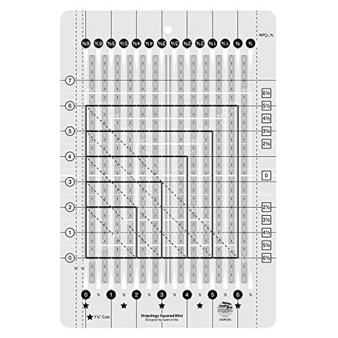 Creative grids stripology mini quilt ruler - cgrge3 - oceanbargains