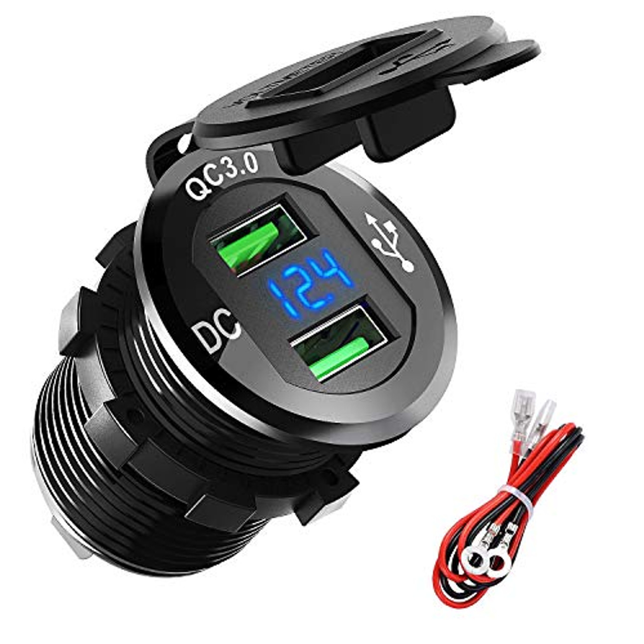 Batterie anzeige LED Volt Meter Anzeige 12V für Auto Motorrad ATV