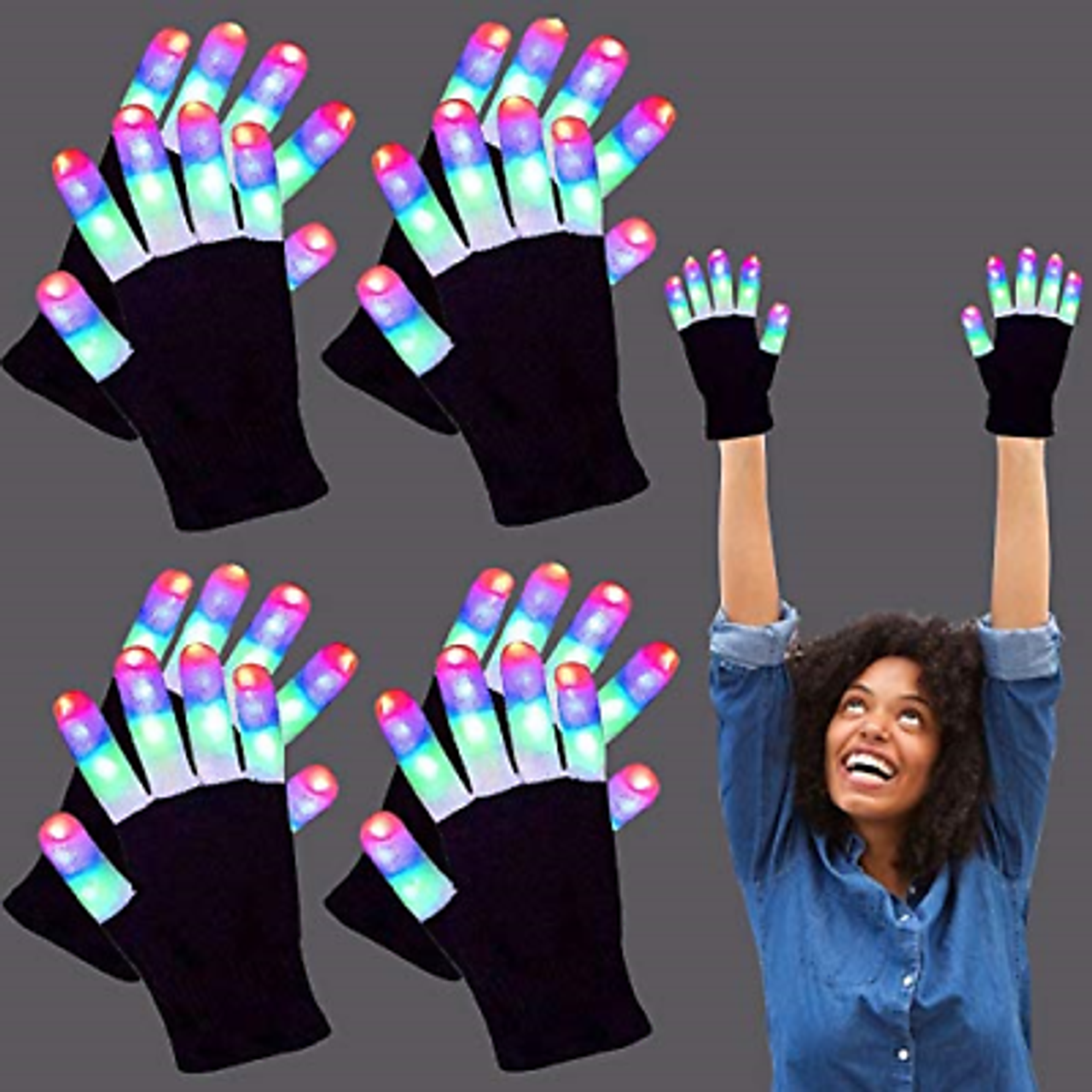 LED-Handschuhe