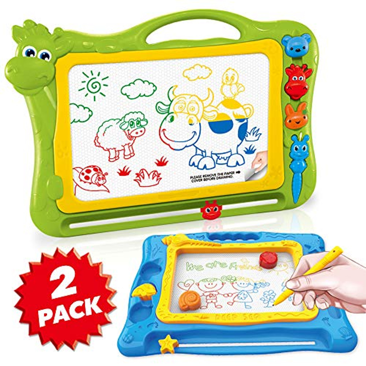 Magnetic Drawing Board Toy for Kids, Large Doodle Board Writing Painting  Sketch Pad 