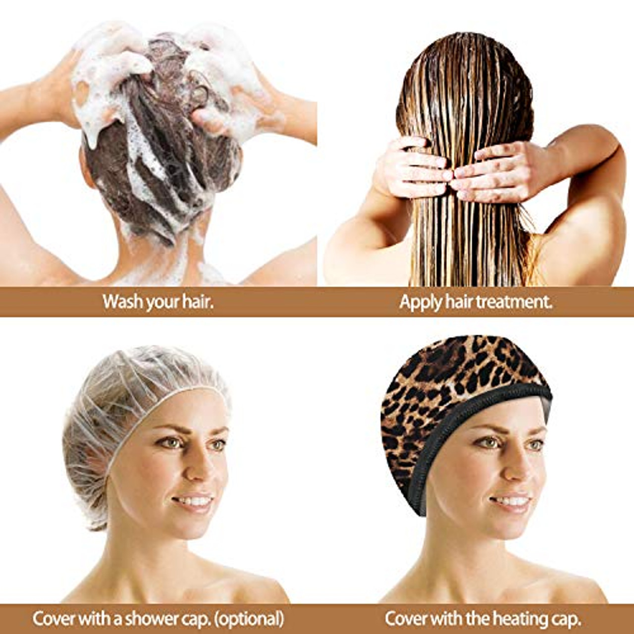 Cuffia termica per vaporizzatore per capelli Vicarko che condiziona in  profondità il cuoio capelluto dei capelli neri naturali - occasioni  oceaniche