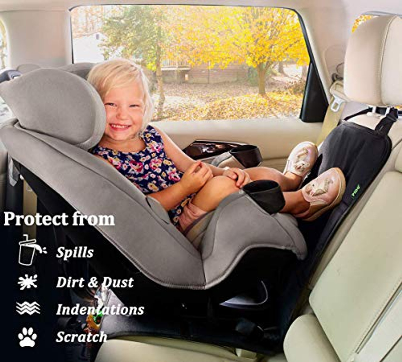 Autositzschutz, 2er-Pack, Autositzschutz für Kinderautositze mit